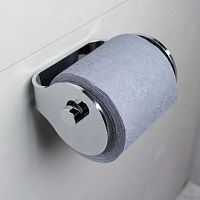Wall-mounted toilet roll holder LA TONDAaluminumpolishedcommercial