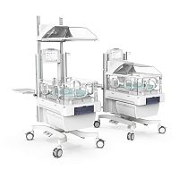 Neonatal incubator on casters YP-3100Bheight-adjustablewith touchscreenwith monitor