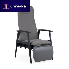 Contemporary armchair SANDAL C1 HIGH RCL RP CBfabricwoodenwith footrest