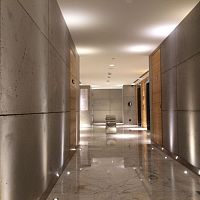 Concrete wall cladding panel POROUS PANELindoortexturedconcrete look