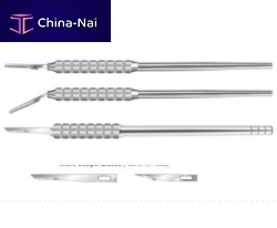 Metal handle scalpel 21-104-005/006/007
