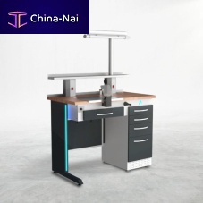 Training dental laboratory workstation TM1with shelveswith lightwith drawers