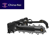 Chain trencher rubber-tiredfor skid steer loaders