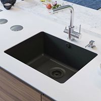 Single-bowl kitchen sink ARCA SQA 102 / 104without drainboardcompositeundermount