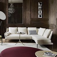 Modular sofa douardsemicircularcontemporaryfabric