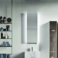 Wall-mounted bathroom mirror START GATEcontemporaryrectangularilluminated