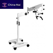 Dental surgery microscope ALPHA AIR 3 dental examination microscopewall-mountedon casters