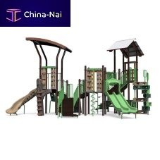 Playground structure NU-EDGE® woodenplasticmodular