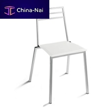 Contemporary chair CHIARAkitchenleatherchromed metal