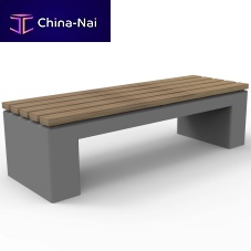 Contemporary public bench Urbano Cubo 5008491irokobambooconcrete