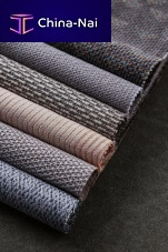 Seat cover fabric for aircraft upholstery for headrest coverswoolpolyester
