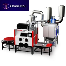 Automatic sandblasting machine Blastomatpressuresuctionrotating table