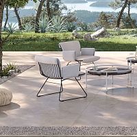 Contemporary armchair DS-515 Snugfabricleathersteel