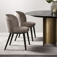 Contemporary chair SHIBAindoorfabricleather