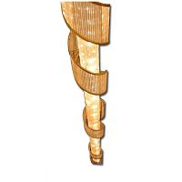 Contemporary light column IQ8011 MEGARONbrasscrystalLED
