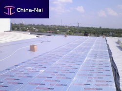 Thermal-acoustic insulation ENERTHERM ALUpolyisocyanurate (PIR) foampanelfor roof