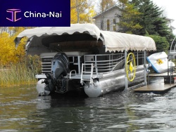 Boat shelter lift-mounted
