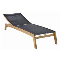 Contemporary sun lounger Horizon Textilene®teakcommercial