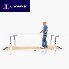 Height-adjustable rehabilitation parallel bars parawalk®base-mounted