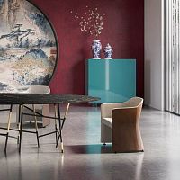 Contemporary chair San Siro Plusindoorfabricleather