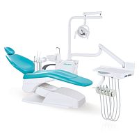 Dental unit with adjustable headrest K1with monitorwith hygiene systemwith delivery system