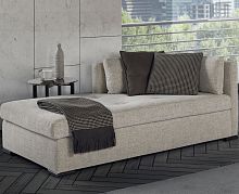 Contemporary chaise longue MOSCOVA BASSA fabricleather