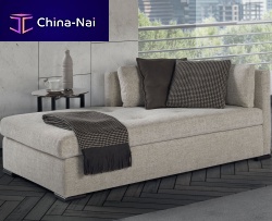 Contemporary chaise longue MOSCOVA BASSA fabricleather
