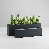 Polyester planter GAIAfiberglassresinrectangular