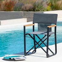 Contemporary chair Cosetteoutdoorfabricteak