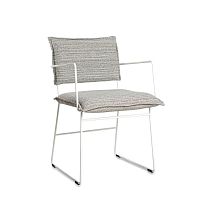 Contemporary garden chair Norman outdoorfabricsteel base