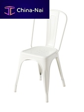 Industrial design chair Aindoorpainted steelvarnished raw steel