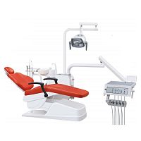 Dental unit with electric chair YFDC-A02with adjustable headrestwith hygiene systemwith delivery system