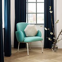 Contemporary armchair DOSTfabricgraywhite