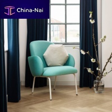 Contemporary armchair DOSTfabricgraywhite