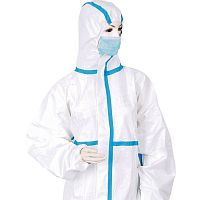 Unisex protective coveralls polypropylenenon-wovensterile