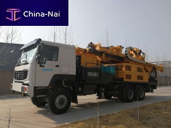 Water well drilling rig SNR400CS crawlerrotarydouble rotary head