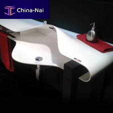 Free-standing washbasin compositecontemporary