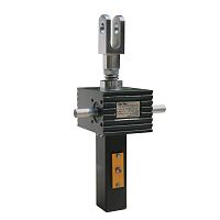 Trapezoidal screw jack SJA seriesworm gearsafety nutflange