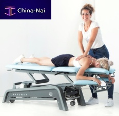 Electric massage table ManuMax Multion casterswith headrestwith armrests