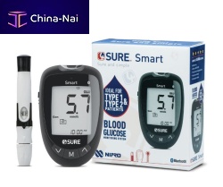 Automatic blood glucose monitor 4SURE Smartfor hospitalsGDH-FADhematocrit