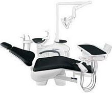 Dental unit with electric chair Suzy Emerald-2 baselesswith delivery system