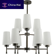 Traditional chandelier JR1996 SIGMUNDglasssteel9 light