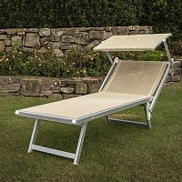 Contemporary sun lounger RELAXfabricanodized aluminum100% recyclable