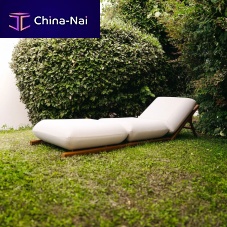 Contemporary sun lounger Tugafabricpolypropyleneteak