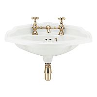 Wall-mounted washbasin 2017/2018porcelaincornertraditional