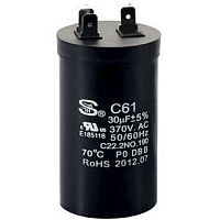 Metalized polypropylene film capacitor CBB60-Icylindricalindustrialfor electric motors