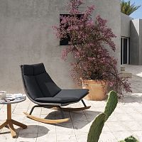 Contemporary fireside chair LAZE 003fabricstainless steelwith removable cushion