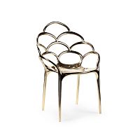Original design chair Alpemareindoorpolished brassmetal base