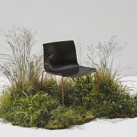 Contemporary chair CATIFA CARTAindoorPaperShellsteel base