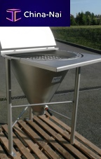 Powder bag unloader drumcartoncontainer